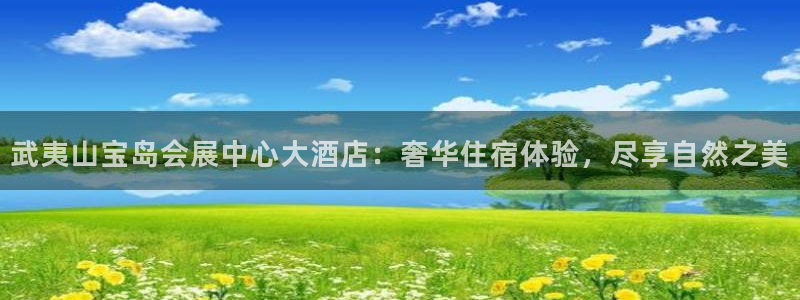 果博官网客服：武夷山宝岛会展中心大酒店：奢华住宿体验，尽享自然之美