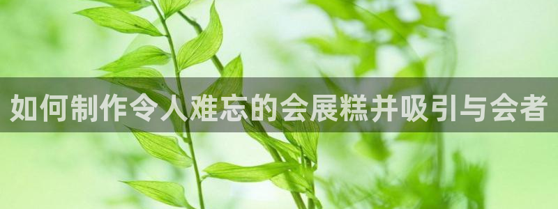 果博代理怎么注册：如何制作令人难忘的会展糕并吸引与会者