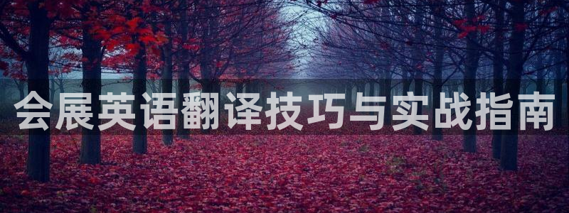 果博注册链接：会展英语翻译技巧与实战指南