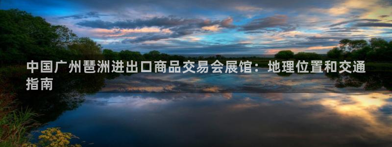 果博是怎么登录的：中国广州琶洲进出口商品
